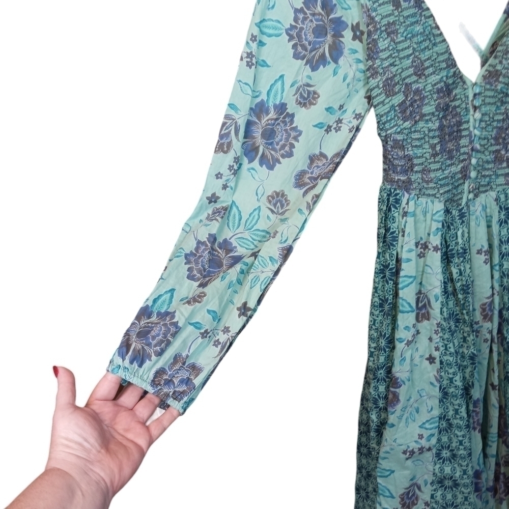 Free People A New Way Boho Floral Maxi Dress NWOT Size Small - Picture 8 of 15